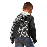 Hawaii Summer Kid Hoodie Mix Polynesian Black LT6 - Polynesian Pride