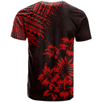 Hawaii Summer T Shirt Mix Polynesian Black Red LT6 - Polynesian Pride