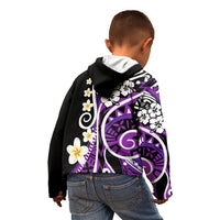 Plumeria Polynesian Kid Hoodie Trending Purple LT6 - Polynesian Pride