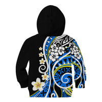 Plumeria Polynesian Kid Hoodie Trending Blue LT6 - Polynesian Pride
