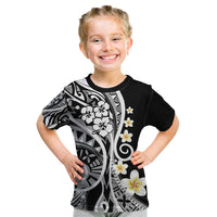 Plumeria Polynesian Kid T Shirt Trending Black LT6 Black - Polynesian Pride