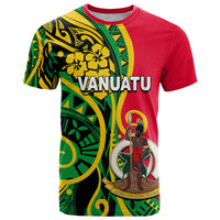 Custom Vanuatu T Shirt Polynesian Patterns LT6 Green - Polynesian Pride