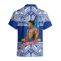 (Custom Personalised) Samoa Pride Hawaiian Shirt Tribal Patterns Blue LT6 - Polynesian Pride
