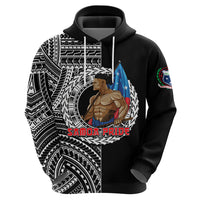 Custom Samoa Pride Hoodie Polynesian Patterns Black LT6 - Polynesian Pride