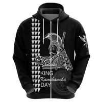 Custom Hawaii Hoodie King Kamehameha Day White LT6 - Polynesian Pride
