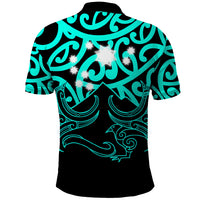 Matariki New Zealand Polo Shirt Maori New Year Turquoise LT6 - Polynesian Pride