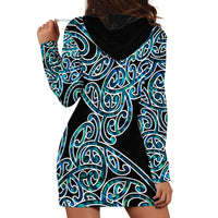 New Zealand Hoodie Dress Maori Pattern Papua Shell LT6 - Polynesian Pride