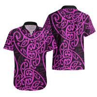 New Zealand Hawaiian Shirt Maori Pattern Purple LT6 - Polynesian Pride