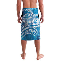 World Ocean Day Polynesian Pattern Lavalava Crystal Waves
