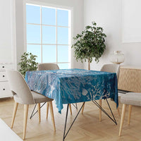 World Ocean Day Polynesian Pattern Tablecloth Crystal Waves