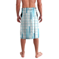 Aloha Hawaii Vintage Kahili Pa'a Lima Lavalava Palaka Print Oceanic Turquoise