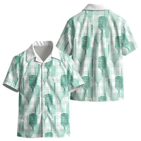 Aloha Hawaii Vintage Kahili Pa'a Lima Kid Hawaiian Shirt Palaka Print Mossy Teal LT7 - Polynesian Pride