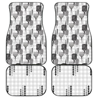 Aloha Hawaii Vintage Kahili Pa'a Lima Car Mats Palaka Print Hinahina