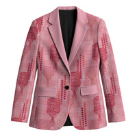 Aloha Hawaii Vintage Kahili Pa'a Lima Blazer Palaka Print Berry Pink