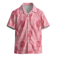 Aloha Hawaii Vintage Kahili Pa'a Lima Kid Hawaiian Shirt Palaka Print Berry Pink LT7 - Polynesian Pride