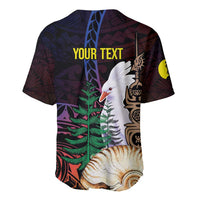 New Caledonia Kanaky Personalized Baseball Jersey Kagu Bird Emblem - Polynesian Pride