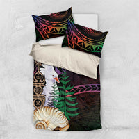 New Caledonia Kanaky Personalized Bedding Set Kagu Bird Emblem - Polynesian Pride