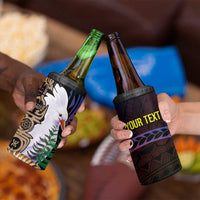 New Caledonia Kanaky Personalized 4 in 1 Can Cooler Tumbler Kagu Bird Emblem - Polynesian Pride