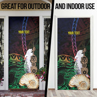 New Caledonia Kanaky Personalized Door Cover Kagu Bird Emblem - Polynesian Pride