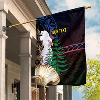 New Caledonia Kanaky Personalized Garden Flag Kagu Bird Emblem - Polynesian Pride