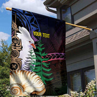 New Caledonia Kanaky Personalized Garden Flag Kagu Bird Emblem - Polynesian Pride