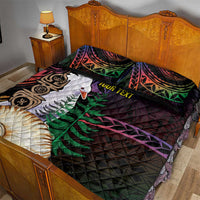 New Caledonia Kanaky Personalized Quilt Bed Set Kagu Bird Emblem - Polynesian Pride
