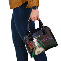 New Caledonia Kanaky Personalized Shoulder Handbag Kagu Bird Emblem - Polynesian Pride