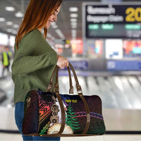 New Caledonia Kanaky Personalized Travel Bag Kagu Bird Emblem - Polynesian Pride