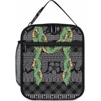 Hawai'i Paniolo Maile Twisted Lei Lunch Bag Obsidian Black