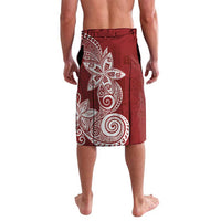 Polynesian Lavalava Tropical Santa - Plumeria Red Vintage