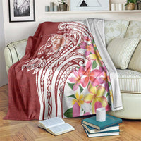 Aloha Hawaii Island Personalized Blanket Crimson Dreamy Turtle