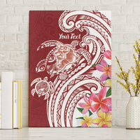 Aloha Hawaii Island Personalized Canvas Wall Art Crimson Dreamy Turtle