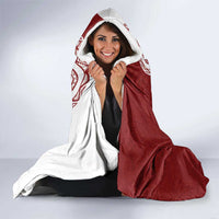 Aloha Hawaii Island Personalized Hooded Blanket Crimson Dreamy Turtle