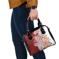 Aloha Hawaii Island Personalized Shoulder Handbag Crimson Dreamy Turtle