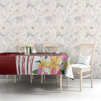 Aloha Hawaii Island Personalized Tablecloth Crimson Dreamy Turtle