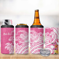 Aloha Maui Island Personalized 4 in 1 Can Cooler Tumbler Rose Dreamy Turtle