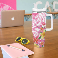 Aloha Maui Island Personalized Tumbler With Handle Rose Dreamy Turtle