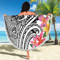 Aloha Kahoolawe Island Personalized Beach Blanket Ashen Dreamy Turtle