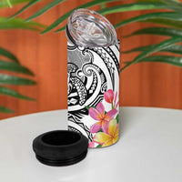 Aloha Kahoolawe Island Personalized 4 in 1 Can Cooler Tumbler Ashen Dreamy Turtle