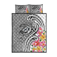 Aloha Kahoolawe Island Personalized Quilt Bed Set Ashen Dreamy Turtle