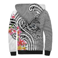 Aloha Kahoolawe Island Personalized Sherpa Hoodie Ashen Dreamy Turtle