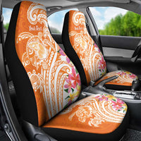 Aloha Lanai Island Personalized Car Seat Cover Orange Dreamy Turtle