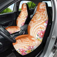 Aloha Lanai Island Personalized Car Seat Cover Orange Dreamy Turtle