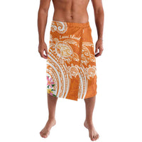 Aloha Lanai Island Personalized Lavalava Orange Dreamy Turtle