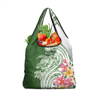 Aloha Molokai Island Personalized Grocery Bag Sage Dreamy Turtle