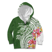 Aloha Molokai Island Personalized Kid Hoodie Sage Dreamy Turtle