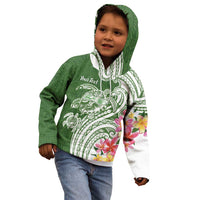 Aloha Molokai Island Personalized Kid Hoodie Sage Dreamy Turtle