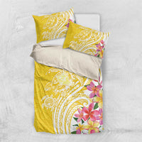 Aloha Oahu Island Personalized Bedding Set Yellow Dreamy Turtle