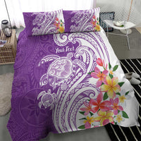 Aloha Kauai Island Personalized Bedding Set Lilac Dreamy Turtle