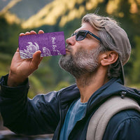 Aloha Kauai Island Personalized 4 in 1 Can Cooler Tumbler Lilac Dreamy Turtle